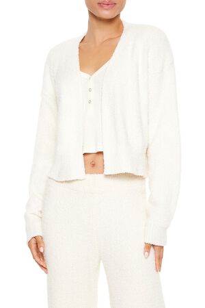 VANILLA Plush Pajama Cardigan Sweater, image 1