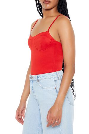 RED Bustier Cami Bodysuit, image 2
