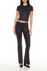 BLACK Contour Sculpt Rhinestone Pants, image 1