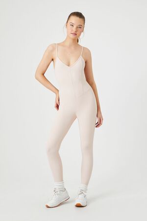 NUDE PINK Active Fitted Cami Jumpsuit, image 1