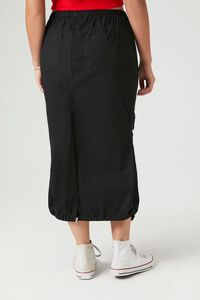 BLACK Cargo Midi Skirt, image 4
