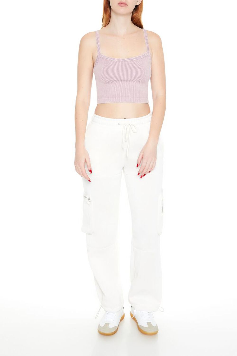 PURPLE Seamless Cropped Cami, image 2