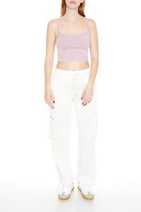 PURPLE Seamless Cropped Cami, image 2