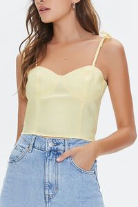 MIMOSA Sweetheart Linen-Blend Cami, image 5