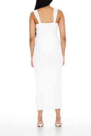 WHITE Cutout Bodycon Maxi Dress, image 3