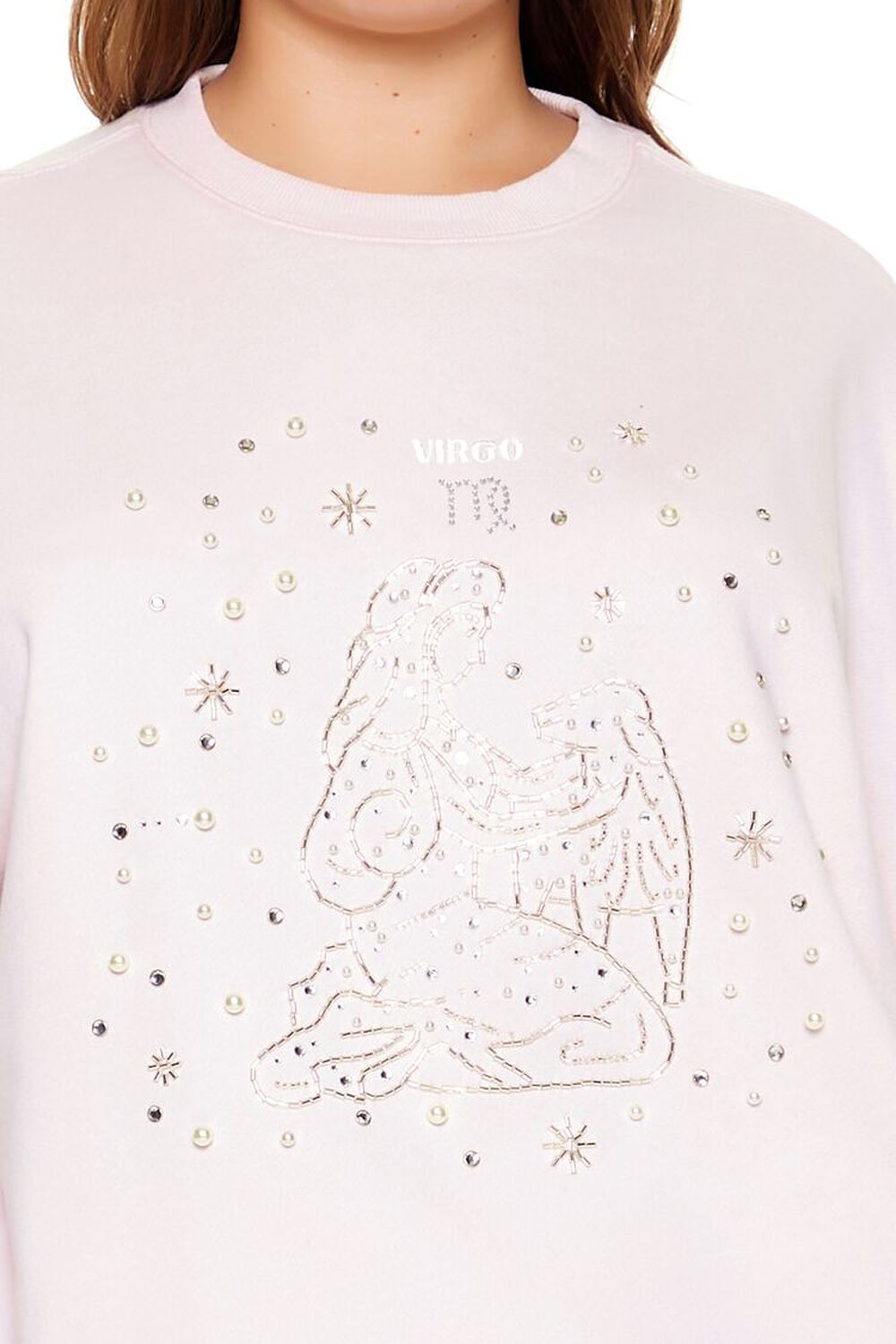BLOSSOM/MULTI Plus Size Beaded Virgo Pullover, image 3