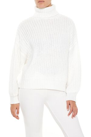 HEATHER GREY Turtleneck Knit Sweater, image 1