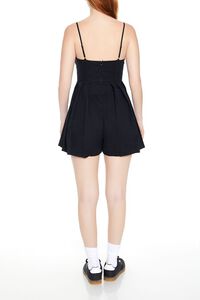 BLACK Pleated Bustier Cami Romper, image 5