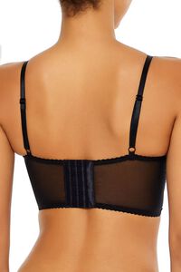 BLACK Sequin Lingerie Cropped Cami, image 5
