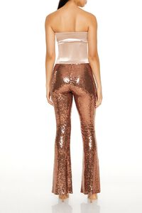 ASH BROWN Sequin High-Rise Flare Pants, image 4