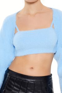 BLUE WATER Cardigan Sweater & Cropped Cami Set, image 3