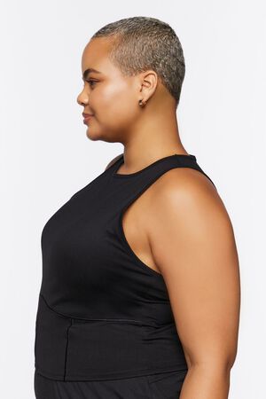 BLUE MIRAGE Plus Size Active Cropped Tank Top, image 2
