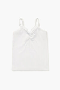 WHITE Girls Rosette Bow Cami (Kids), image 1