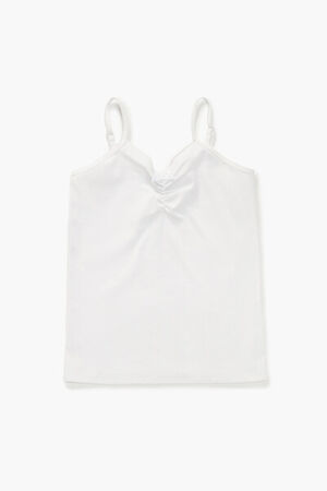 WHITE Girls Rosette Bow Cami (Kids), image 1