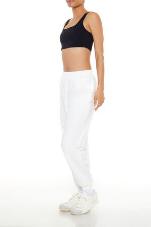 WHITE Active High-Rise Joggers, image 3