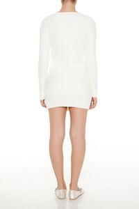 CREAM Fuzzy Sweater-Knit Mini Skirt, image 4