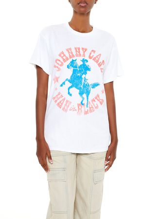 CREAM/MULTI Johnny Cash Man in Black Tee, image 1