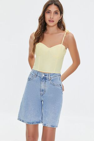 MIMOSA Sweetheart Linen-Blend Cami, image 1