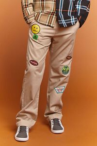 KHAKI/MULTI Airwalk Patch Chino Pants, image 2