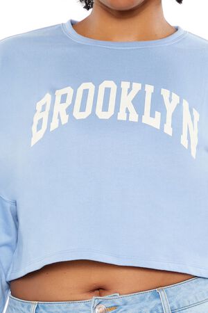 BLUE/MULTI Plus Size Brooklyn Pullover, image 3