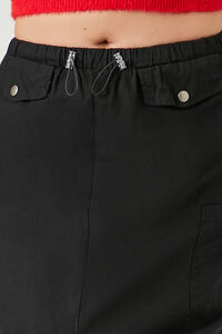 BLACK Cargo Midi Skirt, image 6
