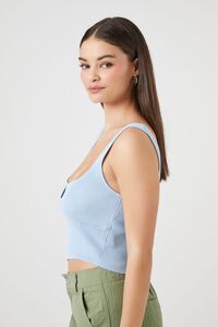 BLUEBELL Sweater-Knit Cutout Cropped Tank Top, image 2