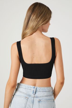 TAUPE Ribbed Seamless Bralette, image 3