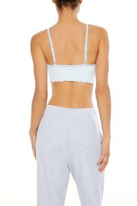 BLUE/WHITE Seamless Striped Bralette, image 5