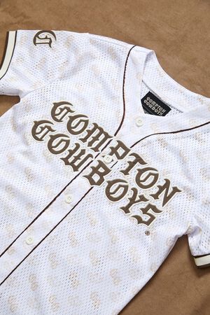 WHITE/MULTI Kids Compton Cowboys Jersey (Girls + Boys), image 3