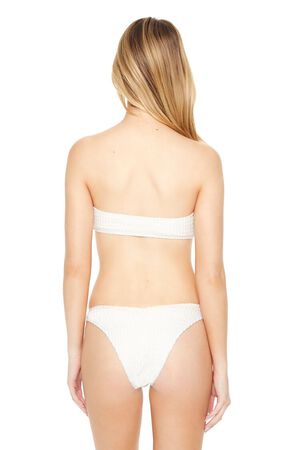 IVORY Crochet Bandeau Bikini Top, image 3