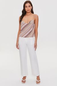 ORANGE/MULTI Chevron Print Cami, image 4