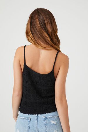 BLACK Sweater-Knit Cami, image 3