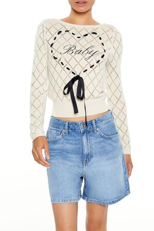 CREAM Baby Heart Bow Sweater, image 1
