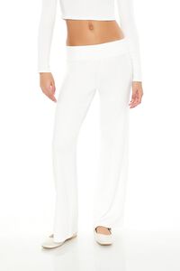 IVORY High-Rise Wide-Leg Pants, image 2