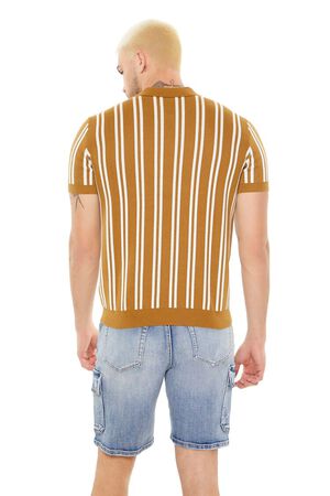COFFEE/CREAM Striped Sweater-Knit Shirt, image 3