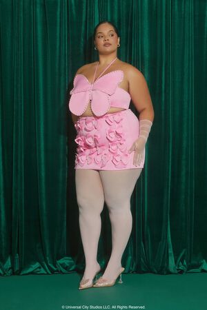 PINK Plus Size Wicked Butterfly Mini Skirt, image 3