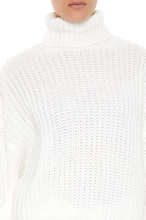 HEATHER GREY Turtleneck Knit Sweater, image 3