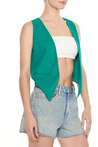JADE Open-Front Pointed-Hem Vest, image 4