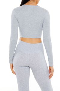 HEATHER GREY Active Seamless Crop Top, image 5