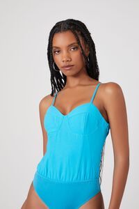 MARINA Satin Bustier Sweetheart Bodysuit, image 5