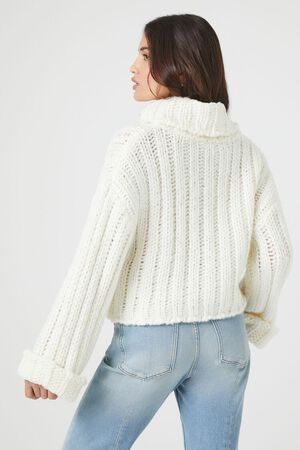 VANILLA Turtleneck Cropped Sweater, image 3
