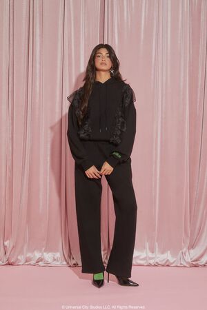 BLACK/MULTI Wicked Witch Ruffle Hoodie, image 2