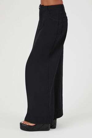 BLACK Twill Split-Hem Maxi Skirt, image 3