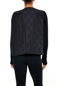 BLACK Active Quilted Zip-Up Vest, image 5