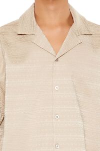 TAUPE Striped Drop-Sleeve Shirt, image 5