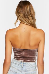 GREY Velvet Sweetheart Tube Top, image 3