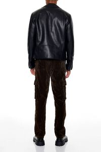 DARK COCOA Velvet Wallet Chain Cargo Pants, image 4