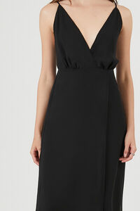 BLACK Surplice Cami Maxi Dress, image 5