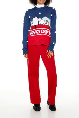 BLUE/MULTI Pom Pom Snoopy Sweater, image 2