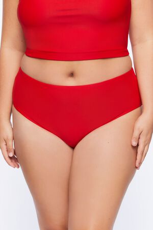 HIGH RISK RED Plus Size Cheeky Bikini Bottoms, image 2